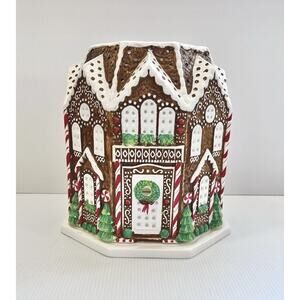 HomeWorx Harry Slatkin Gingerbread Village House Luminary EUC 2017 Christmas